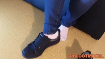 PhFootModel's Foot Worship: Cumshot Delight on College Girl Soles