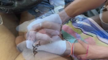 StillSinning's Sockjob Surprise: Cum on Feet in Public