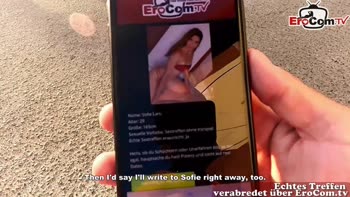 Deutscher Mann trifft schlanke Pornodarstellerin Sofia Laru ber eine Dating App