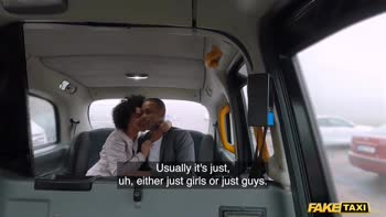 London's Fake Taxi Ride Turns Naughty with Two BBC's