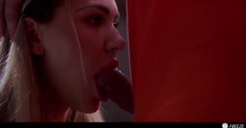 Bonde Secretary Facefucked in Prison - Working Girl Freeze Fucked by Stranger