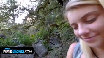 The Great Outdoors - My Tight Little Stepdaughter Gets Really Horny When We Go Hiking