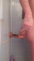 TheMadameHatter's Steamy Shower Solo: Anal Dildo Delights