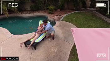 Ginger Cum Slut Lets Stepdad Play With Her Pussy