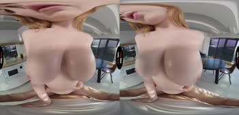 Sizzling Redhead's Searing Step Fantasy in 180° VR
