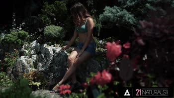 Renata Fox's Petite Garden Getaway With Charlie Dean's Big Hard Dick