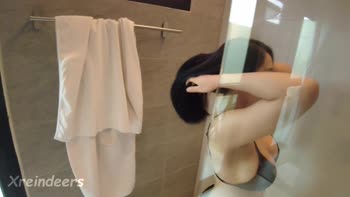 Xreindeers' Stepmommy Craves Creampies in Steamy Shower Role Play