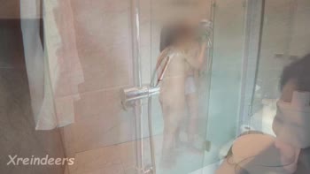 Xreindeers' Stepmommy Craves Creampies in Steamy Shower Role Play