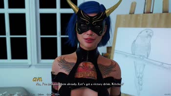 AVN Teller's Naughty Adventure: Being a Dik Visual Novel Gameplay