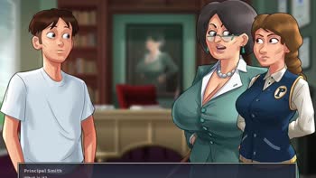 Summertime Saga's Steamy Secrets: AdultArcade's Mia & Principal Smith 60FPS HD