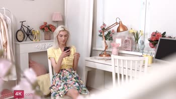 Mia's Skinny Seduction: Petite Blonde Gets Fucked Cowgirl & More