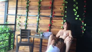 Sonya_fox & karol_grey4: Sultry Latin Lesbians Masturbate and Go Wild