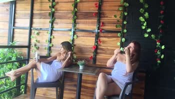 Sonya_fox & karol_grey4: Sultry Latin Lesbians Masturbate and Go Wild