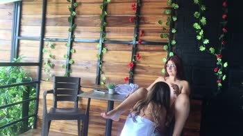Sonya_fox & karol_grey4: Sultry Latin Lesbians Masturbate and Go Wild