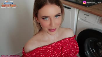 Mila Lioness' Step Son Seduction: Blonde MILF Shares Her Pussy