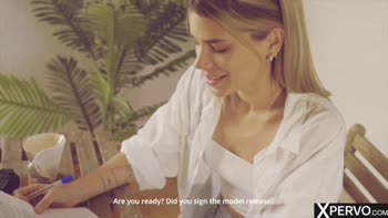 Ada Lapiedra - Ada's First Time: Natural Latina Gets Dirty in Casting