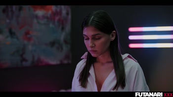 Ellie Luna & Zazie Skymm's Sultry Shemales Share Girl-On-Girl Passion