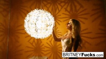 Britney Amber's Sultry Solo Seduction: Blonde Bombshell Teases Big Tits