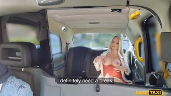 Seduced by a Ride: British Blonde Wife Charli Dean's Taxi Tryst