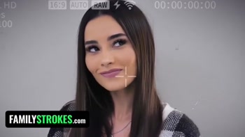 FamilyStrokes - Busty Stepmom Pounds Disobedient Stepdaughter While StepDaddy Drills Her Milf Twat