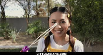 Cute Little Asian Fucked By Her Neior Couple