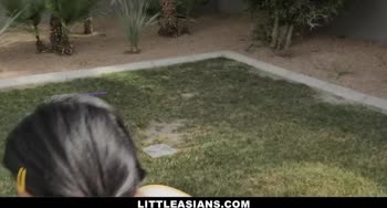 Cute Little Asian Fucked By Her Neior Couple