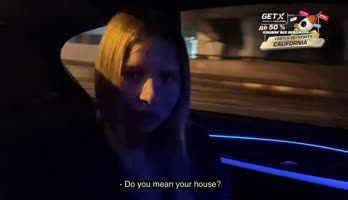 Californiababe's Public Threesome in a Taxi: A Risky Ride