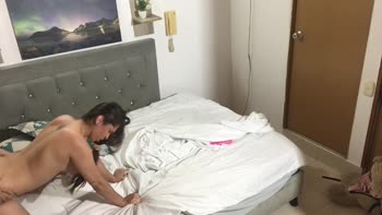 May Mccarthy - May's Sugar Daddy Fantasy: Petite Tattooed Babe Rides Doggy