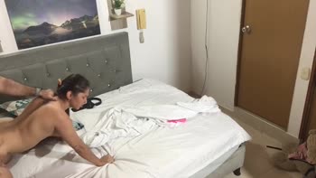 May Mccarthy - May's Sugar Daddy Fantasy: Petite Tattooed Babe Rides Doggy