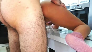 Missxtina's Stepbro Desire: Hard Dick in Kitchen
