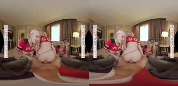 Blake Blossom & Delilah Day Score Big in Foursome VR Orgy