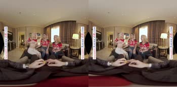 Blake Blossom & Delilah Day Score Big in Foursome VR Orgy