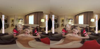 Blake Blossom & Delilah Day Score Big in Foursome VR Orgy