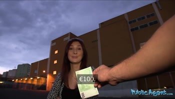 Public Agent - redhead had great tits, big hips and let me fuck her outside