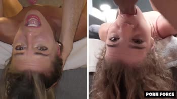 Eveline Dellai vs Porn Force: Petite Pleasure Queens in Sizzling Rough Sex Action