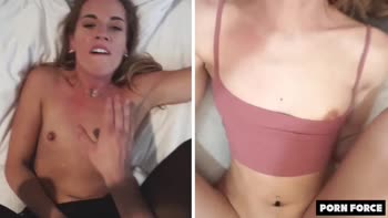 Eveline Dellai vs Porn Force: Petite Pleasure Queens in Sizzling Rough Sex Action