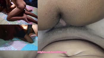 Papifire100's Ebony Step Sis Stretching Her Perfect Pussy