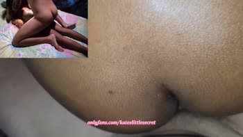 Papifire100's Ebony Step Sis Stretching Her Perfect Pussy
