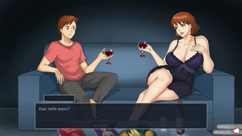 anime_love_fan - Stepmother's Big Tit Bonding: A Movie Night of Sensual Sniffs