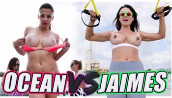 BANGBROS - Public Battle of the GOATs: Aletta Ocean VS Franceska Jaimes