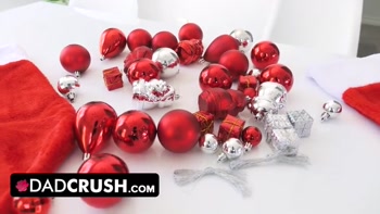 Loving Step Daughter Wants To Give Her Step Father The Best Christmas Present: Her Virginity