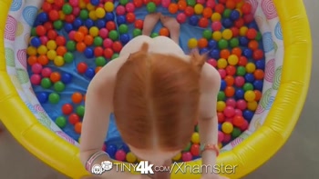 Tiny4K - Redhead Dolly Little has her fire crotch fucked