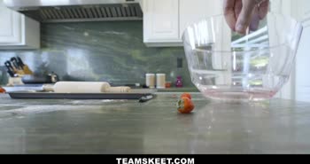Gets Pussy Destroyed In Kitchen