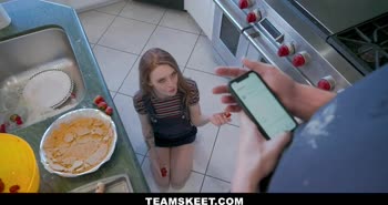 Gets Pussy Destroyed In Kitchen