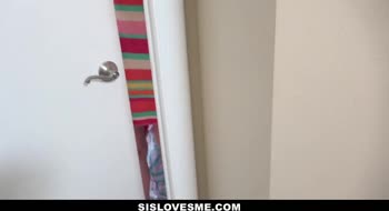 Creeping On StepSis In The Shower With Alex Blake