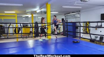 Richelle Ryan's Busty Boxing Match - Spandex Sizzles