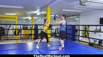Richelle Ryan's Busty Boxing Match - Spandex Sizzles