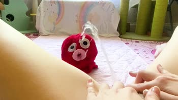 Davita May's Sassy Solo: Pissing on Plushie in POV