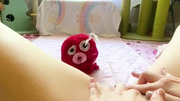 Davita May's Sassy Solo: Pissing on Plushie in POV