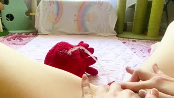 Davita May's Sassy Solo: Pissing on Plushie in POV